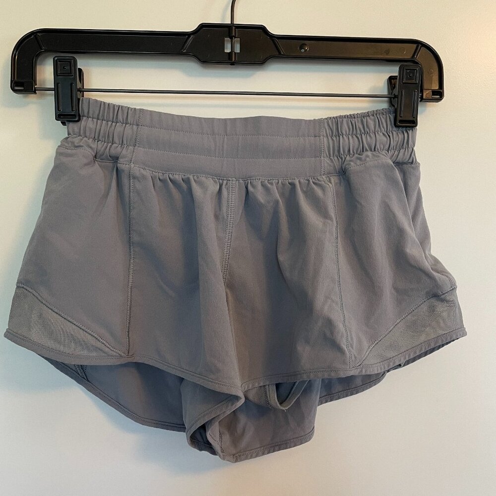 Lulu Lemon Hotty Hot Low-Rise Lined Shorts 2.5 - Grey